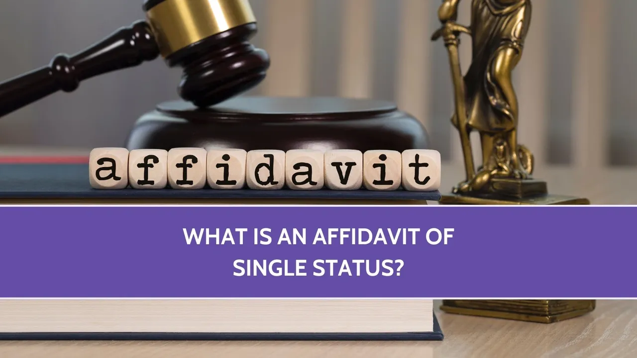 What is an Affidavit of Single Status?