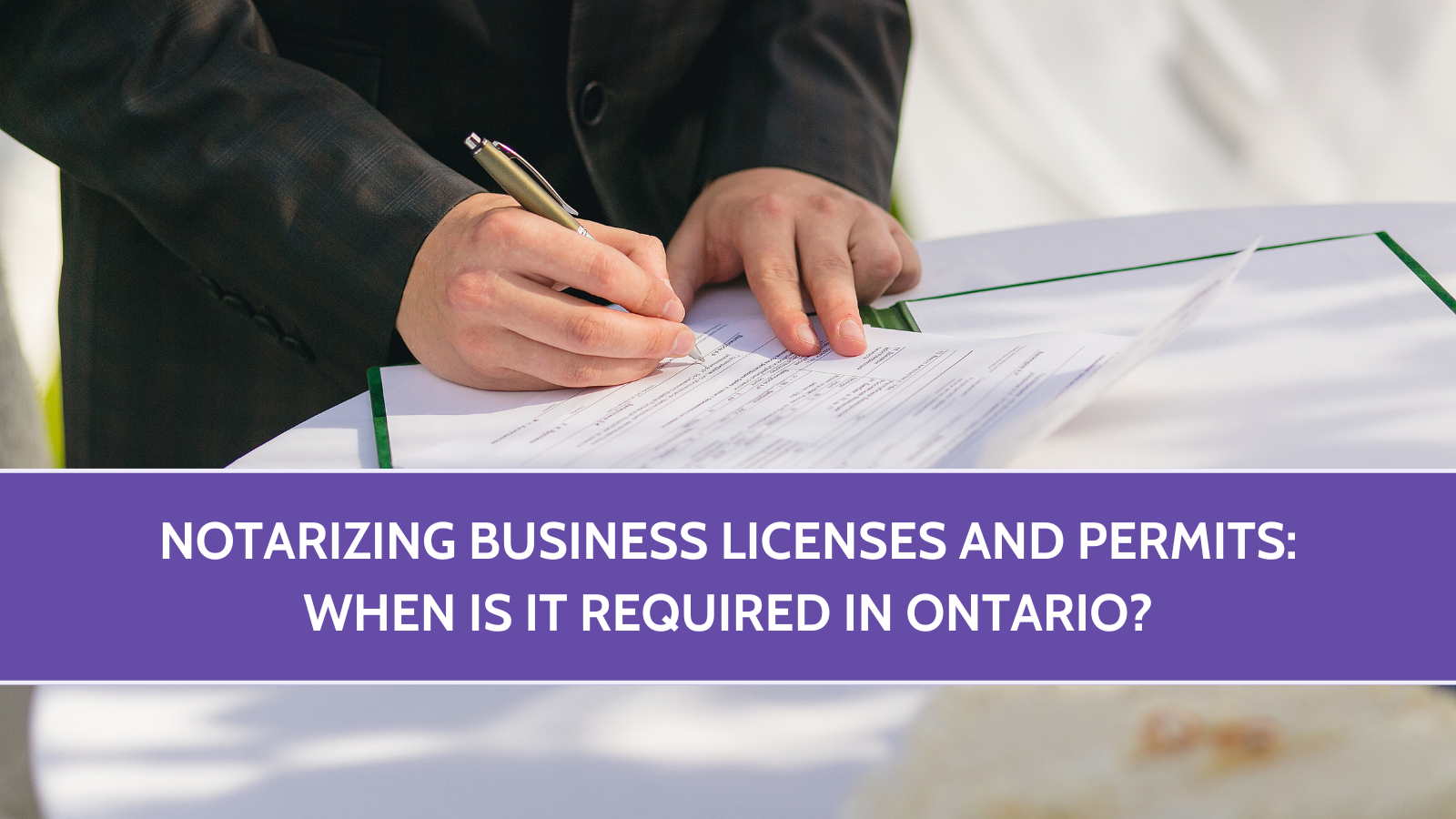 Notarizing Business Licenses and Permits