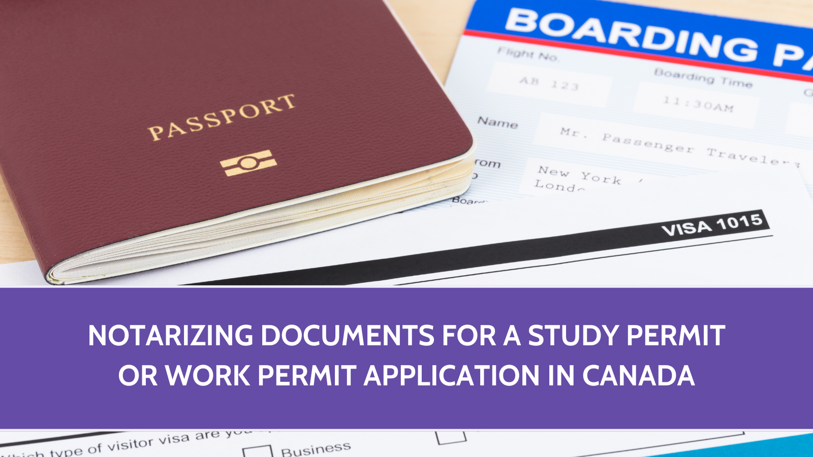 Notarizing Documents for a Study Permit or Work Permit Application in Canada